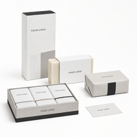 Étiquettes en papier kraft écologiques personnalisées en gros, enveloppes compostables pour savon avec logo pour marques
