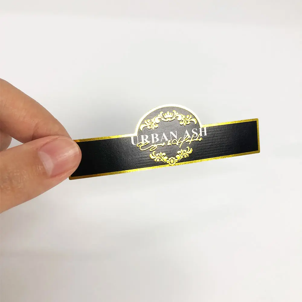 Atacado Folha De Ouro Logotipo Etiqueta Do Charuto Embalagem Charuto Banda Adesivo Personalizado Cigar Bandas Ring Labels