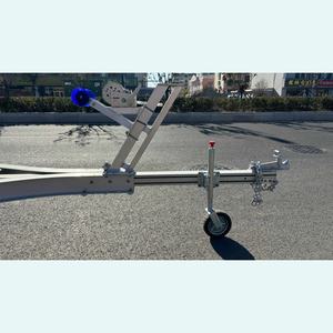 <span class=keywords><strong>Remorque</strong></span> pour <span class=keywords><strong>bateau</strong></span> en aluminium de petite taille 15 pieds (4,8 m) avec couchettes en polyéthylène, essieu simple, identification VIN CE DOT, transporteur de jet ski et de <span class=keywords><strong>bateau</strong></span> et déplacement - Product Image 4