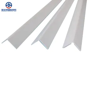 Profilé d'angle en L en plastique OEM et standard en forme de L Profilé en forme de L en plastique PVC écologique 1 pièce Bordure de mur moderne blanc