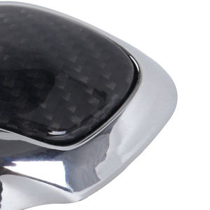 Cubierta Decorativa para Palanca de Cambios de Fibra de Carbono Real para Volkswagen <span class=keywords><strong>Polo</strong></span> Golf T-ROC Jetta Passat Touareg Tiguan CC Beetle - Product Image 2