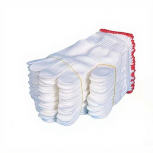 Guantes de Seguridad CVC Blancos Transpirables, Antideslizantes, Resistentes al Desgaste, Sin Látex, de 7 oz, 450g-1000g/docena, Precio Bajo - Product Image 1