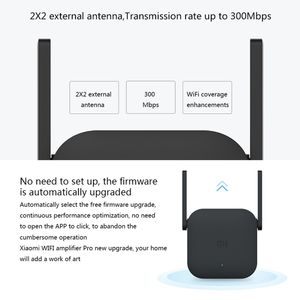 Amplificateur WiFi Xiaomi Mi <span class=keywords><strong>Pro</strong></span> 300 Mbps d'origine en gros, routeur extenseur intelligent WiFi avec 2 antennes externes 2x2, prise US - Product Image 5