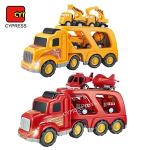 <span class=keywords><strong>Camion</strong></span> <span class=keywords><strong>Giocattolo</strong></span> a Propulsione Inerziale con Rimorchio, Veicolo da Trasporto per Ingegneria - Product Image 4
