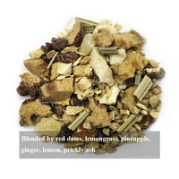 Mélange d'ananas citron gingembre | Red Dates Tangerine Peel Utérus Thé Infusion chaude pour la journée froide | Sachets de thé OEM/Pack Saveur/mélange personnalisés