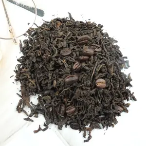 Teh buah kering Tiongkok kombinasi sempurna yunnan puer dan biji kopi dicampur teh buah