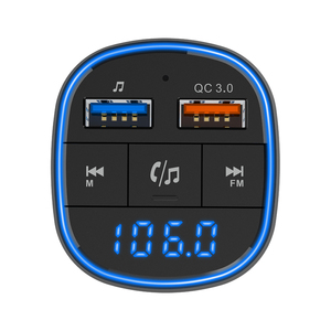Kit voiture au <span class=keywords><strong>meilleur</strong></span> prix, chargeur rapide QC 3.0, <span class=keywords><strong>transmetteur</strong></span> <span class=keywords><strong>FM</strong></span> mains libres, chargeur de voiture avec fonction lecteur MP3 - Product Image 5