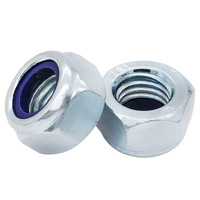 Blue Zinc Plated Hex Nylon Insert Lock Nut Metric & Inch Stainless Steel