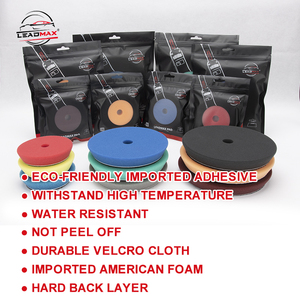 وسادات تلميع سيارات LEADMAX بالجملة، عالية الجودة، مقاس 5 بوصة 130 مم، وسادات تلميع إسفنجية مشطوفة الأطراف لتفاصيل السيارات - Product Image 4