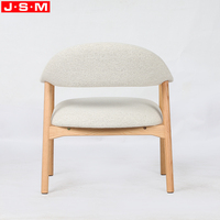 Design nordique Art nouvelle forme de coussin en bois massif siège chaise de loisirs fauteuil pour salon