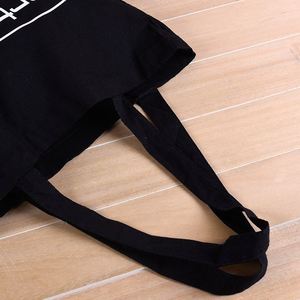Bolsa de Lona de Algodón Negra de 5oz/6oz con Logotipo Personalizado Profesional - Product Image 5