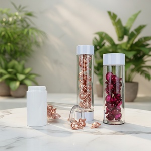 Botella de Plástico PET Blanca de Lujo de 100 ml para Medicamentos, Pestañas y Píldoras, con Tapa de Rosca, para Cremas para el Cuidado de la Piel y Cosméticos - Product Image 1