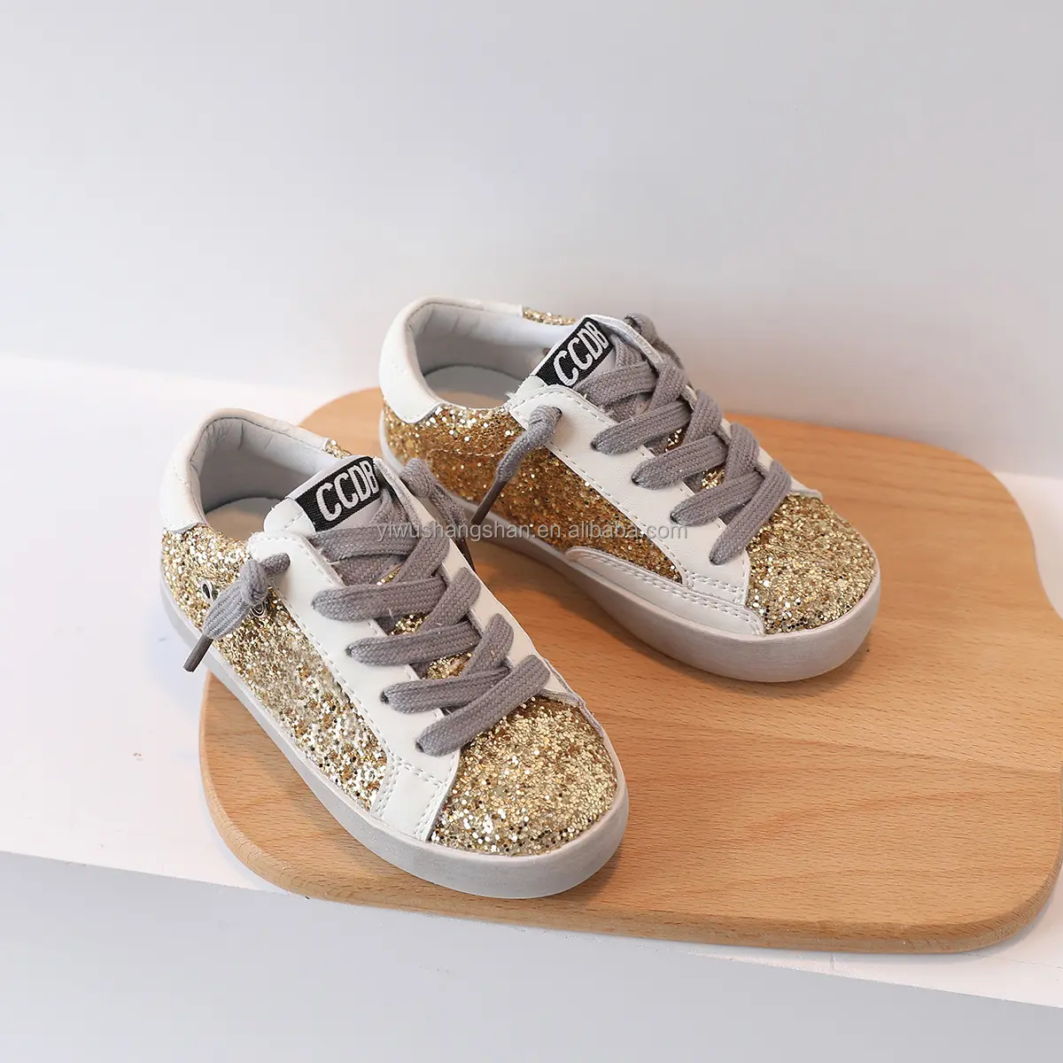 New Fashion Kids Children's Star Board Shoes Baby Girls Sequins Casual Shoes Soft Small Dirty Shoes