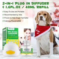 Diffuseur de phéromones apaisant pour chien Oimmal, réduit l'anxiété et le stress des animaux de compagnie, diffuseur anti-anxiété pour chien