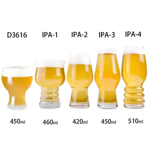 Gafas de degustación de cerveza, cristal de fábrica, logotipo personalizado, vidrio maestro