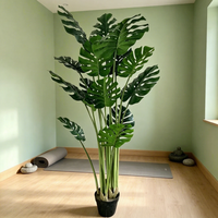 Vente en gros d'usine : Plantes artificielles Monstera pour décoration de mariage, arbres artificiels durables, arrangements floraux, décoration de fête