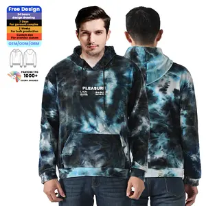 Sweatshirt poliester kualitas tinggi katun hoodie sublimasi pria polos ukuran besar