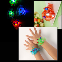 Bracelet LED Fidget Spinner en PP+ABS, lot de 25, fournitures pour fêtes, cadeaux pour adultes, lumières d'anniversaire, Noël