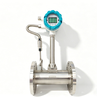 Débitmètre vortex intelligent en acier inoxydable pour vapeur, air, gaz naturel, pipeline