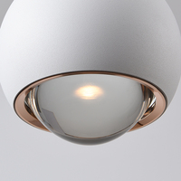 Petit lustre Led en acrylique à hauteur réglable, luminaire décoratif d'intérieur, idéal pour une salle à manger, 13w