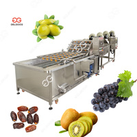 Gunstige Prijs Ultrasone Ozon Transportband Water Sproeien Groente Wasmachine Fruit En Groente Wasmachine