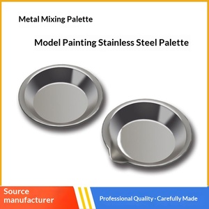 Palettes de <span class=keywords><strong>peinture</strong></span> en <span class=keywords><strong>acier</strong></span> inoxydable réutilisables, mini-bacs de mélange <span class=keywords><strong>pour</strong></span> la <span class=keywords><strong>peinture</strong></span> sur modèle, aquarelle, acrylique, <span class=keywords><strong>peinture</strong></span> à l'huile - Product Image 3