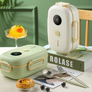 Custom Logo Newborn Kids Thermos LED Display Smart Stainless Steel Heatable Leak Proof Bento Lunch Box <b>for</b> School Office - Product Image 1