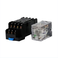 Relais intermédiaire HH54P MY4NJ Micro petit relais électromagnétique AC/DC 12V 24V AC110V 220V 380V avec Base de prise 14 broches PYF14A