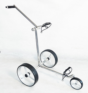 Chariot <span class=keywords><strong>de</strong></span> <span class=keywords><strong>golf</strong></span> électrique en acier inoxydable 180W, démontage rapide, pliable et rangable, <span class=keywords><strong>prix</strong></span> direct usine, vente en gros - Product Image 2
