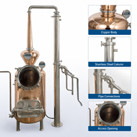 Produit phare TOWIN TW-200L 100L-200L Distillateur industriel électrique manuel pour huiles essentielles et alcool, équipement de distillation à reflux