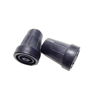 Couvre-pied de canne pliable en cinq sections, pointe en caoutchouc noir antidérapante et durable pour bâton de marche, bâton de randonnée, pièce de rechange 18mm - Product Image 2