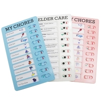 Tableau des tâches pour plusieurs enfants, bloc-notes de liste de contrôle en plastique, planification, liste de choses à faire, tableau quotidien, enfants, adultes, cuisine, maison
