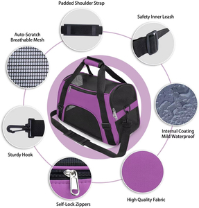 Breathable Fashion Mesh Designer Foldable Animal Pet Dog <b>Cat</b> Travel Carrier Bag - Product Image 2