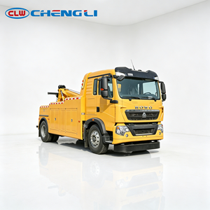 Heavy Duty Tow <b>Truck</b> with Integrated Crane with Two Hydraulic Winches for Roadside Emergency Rescue - Product Image 1