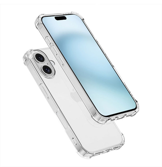2024 for iPhone 16 Case Silicone TPU Clear Soft Shockproof Slim Thin Phone Protective Case for iPhone 16 Pro Max 16 Pro 16 Plus