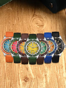 Reloj de Buceo <span class=keywords><strong>San</strong></span> <span class=keywords><strong>Martin</strong></span> de 40mm con Diseño NH35 Automático Mecánico de Moda para Hombre, Cristal de Zafiro, Resistente al Agua 200m, Luminoso SN0118GB - Product Image 6