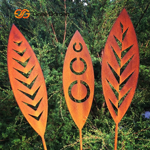 Paravent décoratif de jardin en acier Corten découpé au laser pour l'extérieur, clôture d'intimité, panneaux décoratifs, faible entretien, respectueux de l'environnement - Product Image 4
