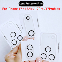 Protecteur d'objectif 3D HD anti-rayures en verre trempé pour iPhone 17 17 Pro Max 17 Air