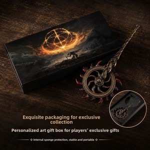 Modello di Arma Periferica del Gioco Elden Ring: Lancia di <span class=keywords><strong>Kisa</strong></span> 22CM, Versione con Scatola Regalo, Cuscinetto Rotante, Articolo Cosplay, Ornamento in Lega - Product Image 5