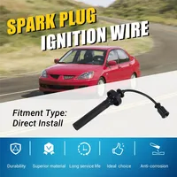 Set Kabel Pengapian Busi OE MD365102, Silikon Tahan Suhu Tinggi untuk Mitsubishi Lancer Colt Grandis 1992-2017