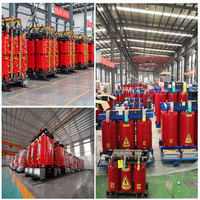 Transformateur triphasé à bobinage toroïdal en aluminium Hongda haute efficacité 100 kVA 50/60 Hz, type sec, 35 kV, pour distribution d'énergie