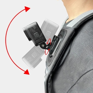 Soporte de Montaje con Correa para Hombro y Rotación de 360° para Cámaras de Acción 13 12 11 10 9 8 Action 5 <span class=keywords><strong>Pro</strong></span> 4 Insta360 <span class=keywords><strong>X4</strong></span> X3 - Product Image 4