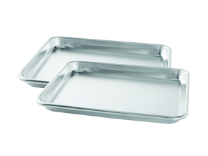 Plateau de rangement rectangulaire en acier inoxydable pour serviettes et bijoux, pour salle de bain, cuisine, vaisselle, compatible lave-vaisselle, compartiment unique - Product Image 1