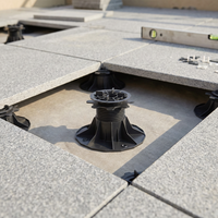 Supports de pavés en plastique, sous-couches pour carrelage, supports de carrelage en béton, supports rotatifs, XF-T202D-2, 45-80 mm, inclinaison réglable de 0 à 5%