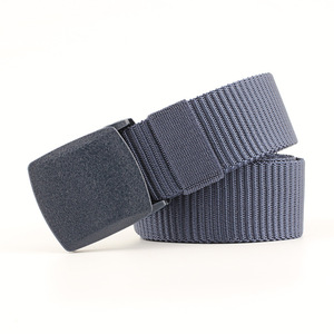 Nouvelle <span class=keywords><strong>ceinture</strong></span> large en toile pour femmes, en plastique lisse, imitation nylon, pour le <span class=keywords><strong>sport</strong></span>, <span class=keywords><strong>ceinture</strong></span> tactique polyvalente pour hommes, décontractée, 130 cm - Product Image 5