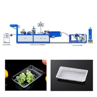 Plaque à emporter couvercle en plastique récipient thermoformage automatique thermoformage en plastique pression d'air positive machine de formage Chine