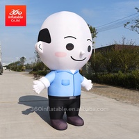 Modelo Inflable Gigante de Personaje de Dibujos Animados, Hombre Calvo, para Eventos Publicitarios, Producto Inflable Resistente Wenzou 360