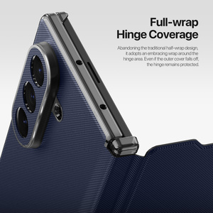 Funda Protectora Compatible con Z Fold8 Ultra, Funda Plegable de Cobertura Total, Protección Contra Caídas de la Lente, con Ranura para Tarjetas - Product Image 4