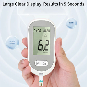 Medidor de Glucosa en Sangre Digital Multifunción Portátil <span class=keywords><strong>para</strong></span> el Hogar, Versión en Inglés, Prueba Rápida con el Dedo, <span class=keywords><strong>para</strong></span> un Monitoreo Diario Conveniente - Product Image 2