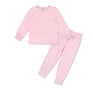 <span class=keywords><strong>Pigiama</strong></span> Casual a Maniche Lunghe per Bambine in Morbido Tessuto a Pois in Bambù e Spandex per Autunno e Inverno - Product Image 6